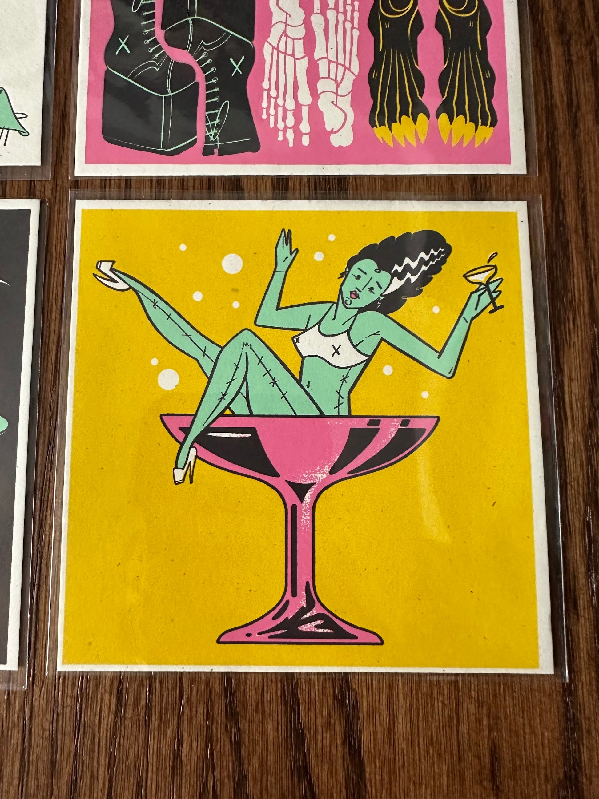 Anthony Petrie - Mod Squad Halloween Portrait Set of 6 5x5 art print - detail image 5