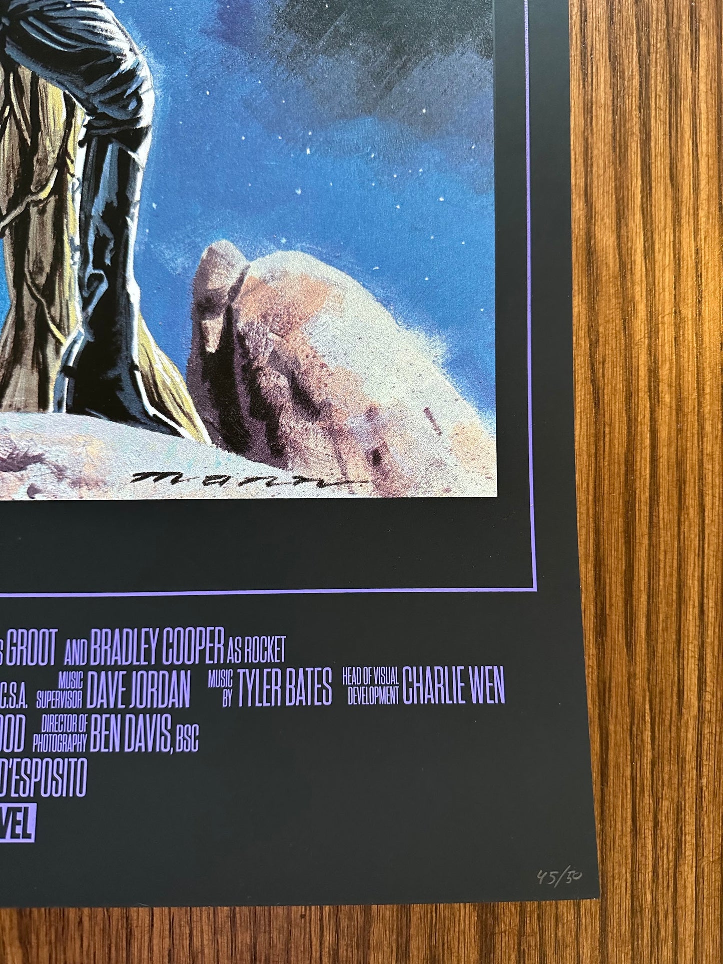 Paul Mann – Guardians of the Galaxy Black, 24 x 36 in, poster, image 5