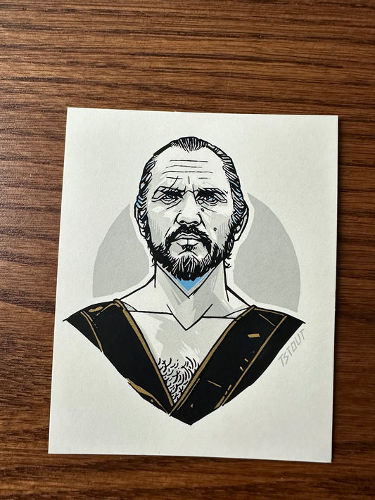 Tyler Stout – Pros and Cons Series VI General Zod Handbill, 4 x 5 in, art print