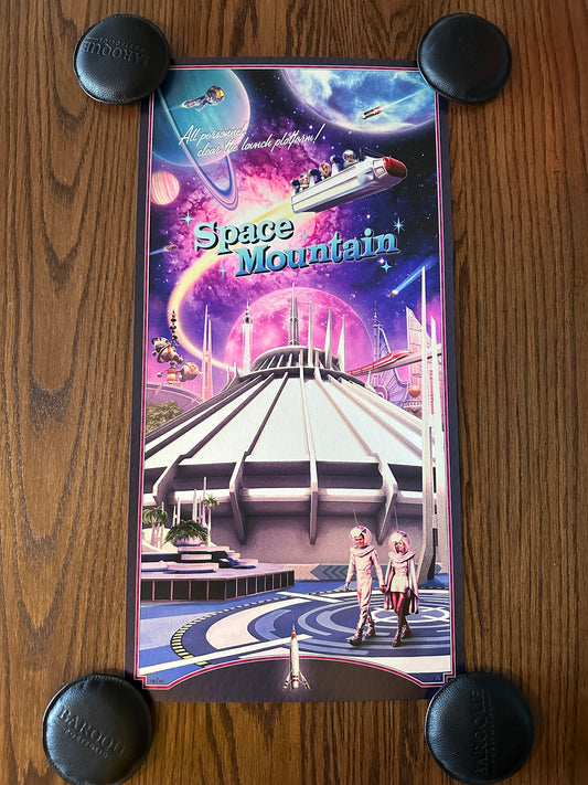 Kevin Wilson – Space Mountain Disney Ride, 12 x 24 in, art print