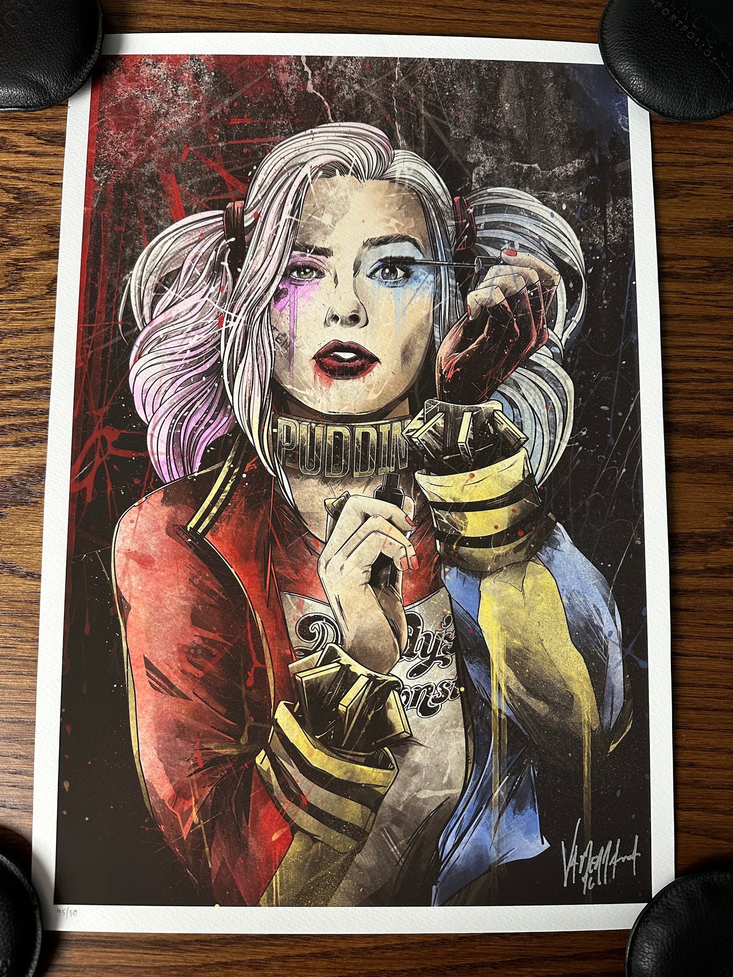 JP Valderrama – Harley Quinn "Dolled Up", 13 x 19 in, art print