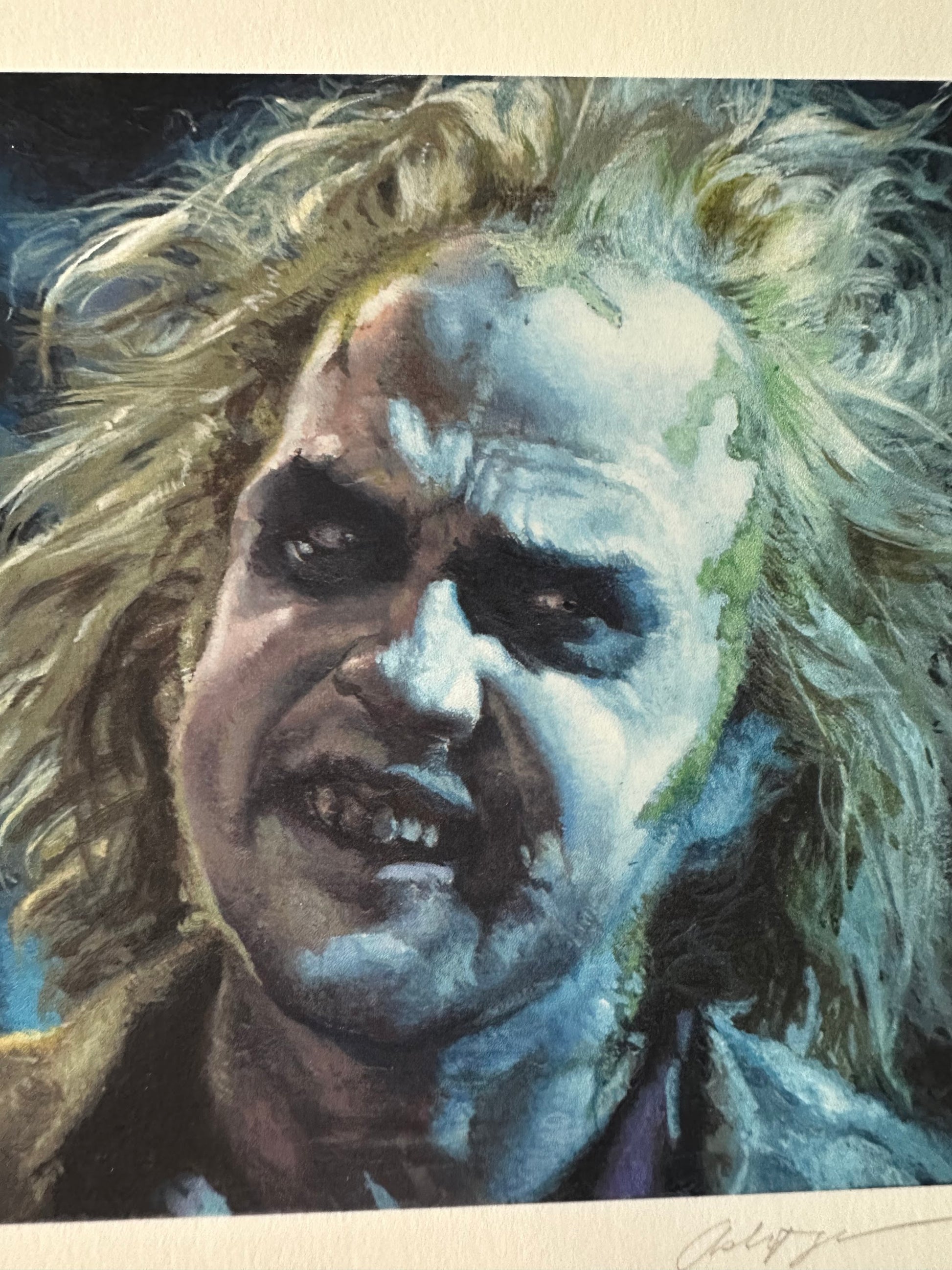 Ashton Gallagher - Beetlejuice Portrait 6x6 art print - detail image 2