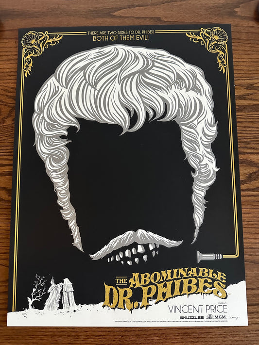 Ghoulish Gary – The Abominable Dr. Phibes, 18 x 24 in, art print
