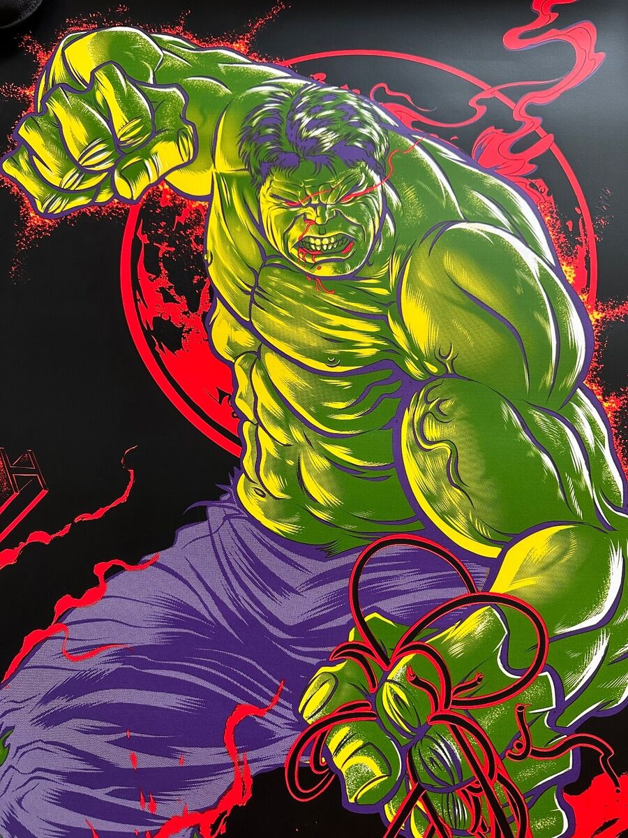 Zombie Yeti – Avengers Hulk, 24 x 36 in, poster, image 9