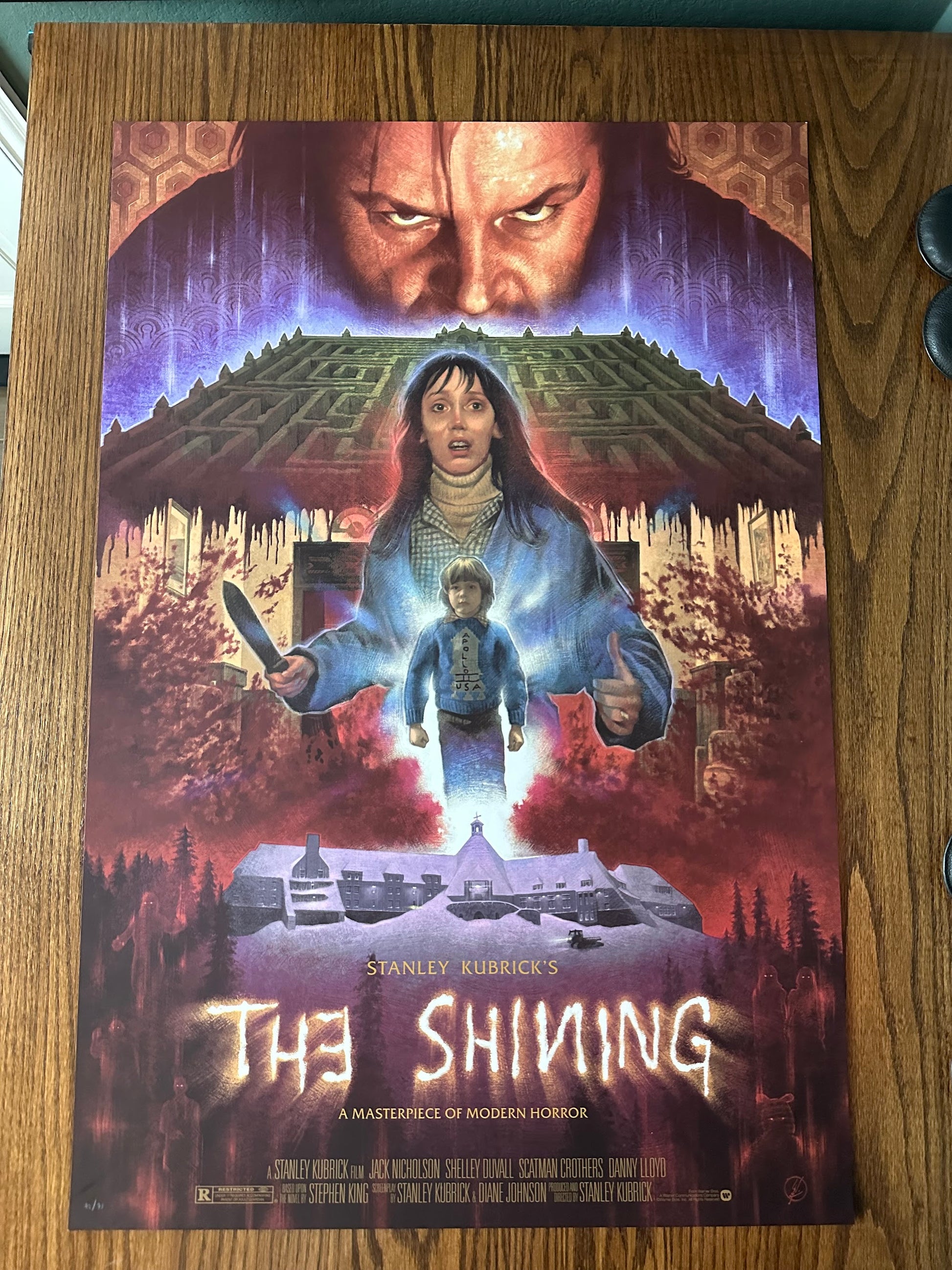 Wolfgang LeBlanc – The Shining, 24 x 36 in, poster