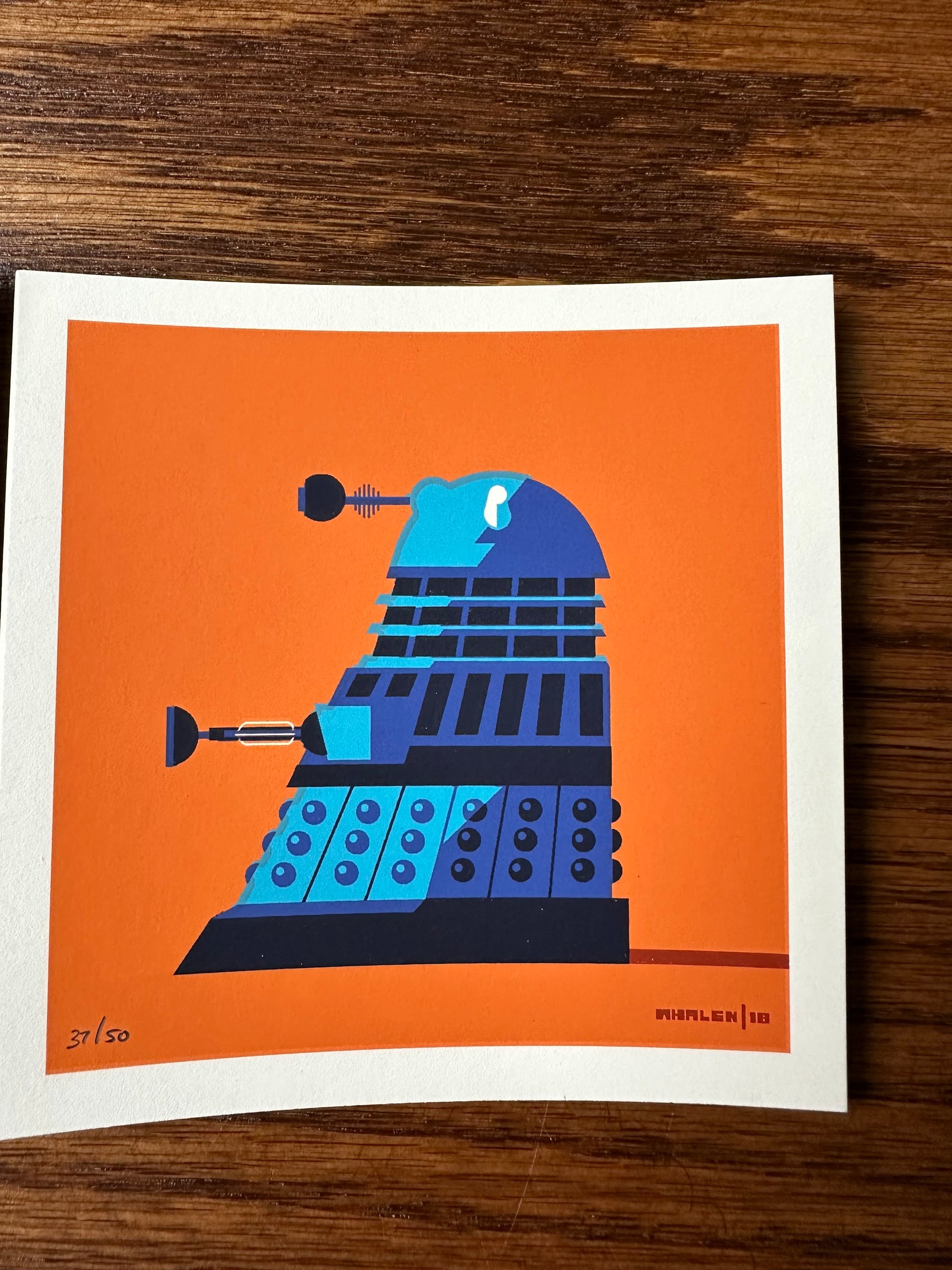 Tom Whalen – Doctor Who Set, 4 x 4 in, art print, image 3