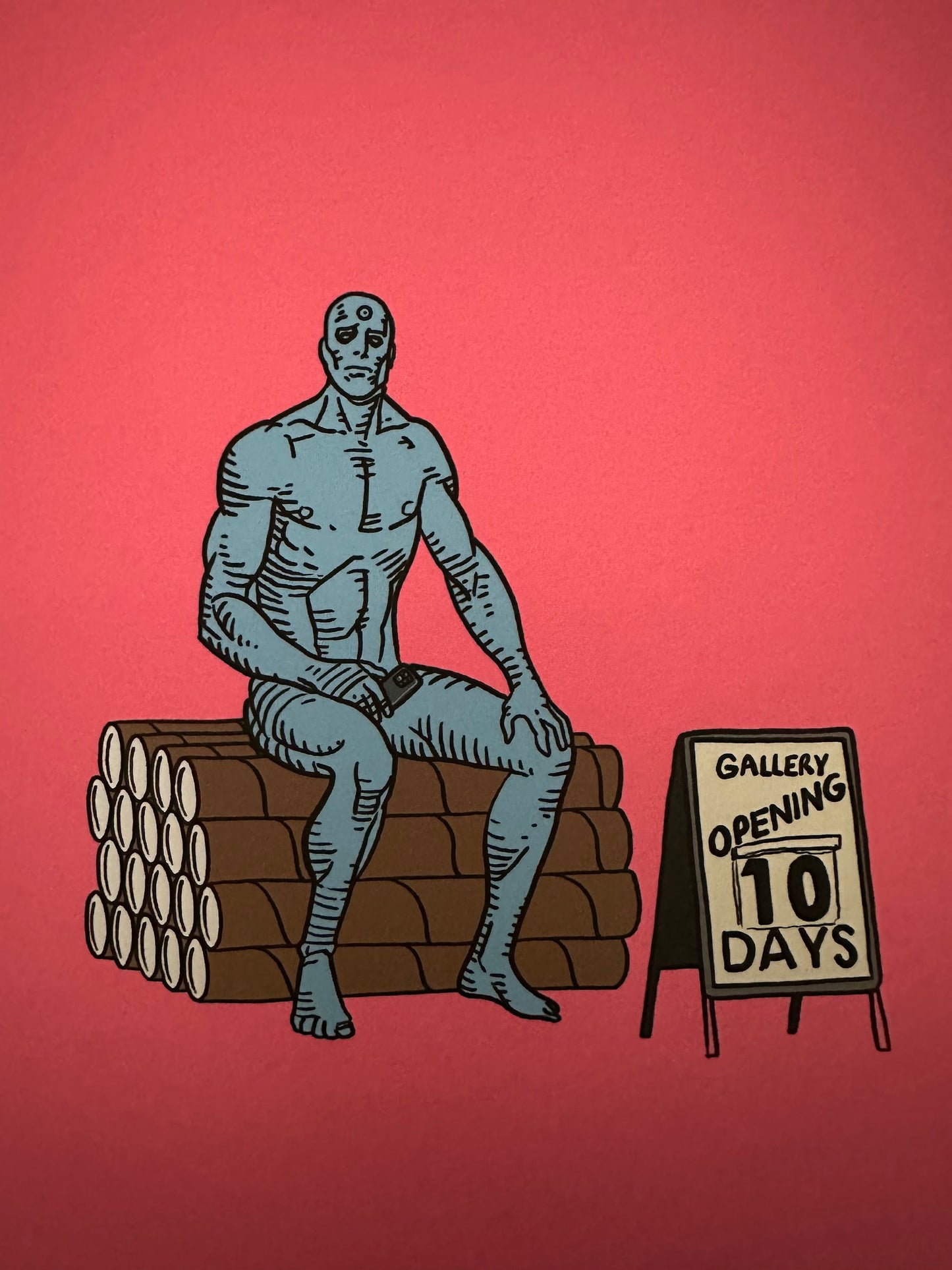 Raid71 – Dr. Manhattan, 10 x 10 in, art print, image 2