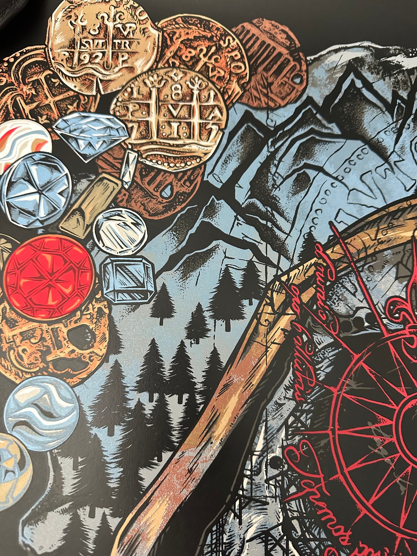 Rhys Cooper – The Goonies Dubloon Metallic Edition, 24 x 36 in, poster, image 4