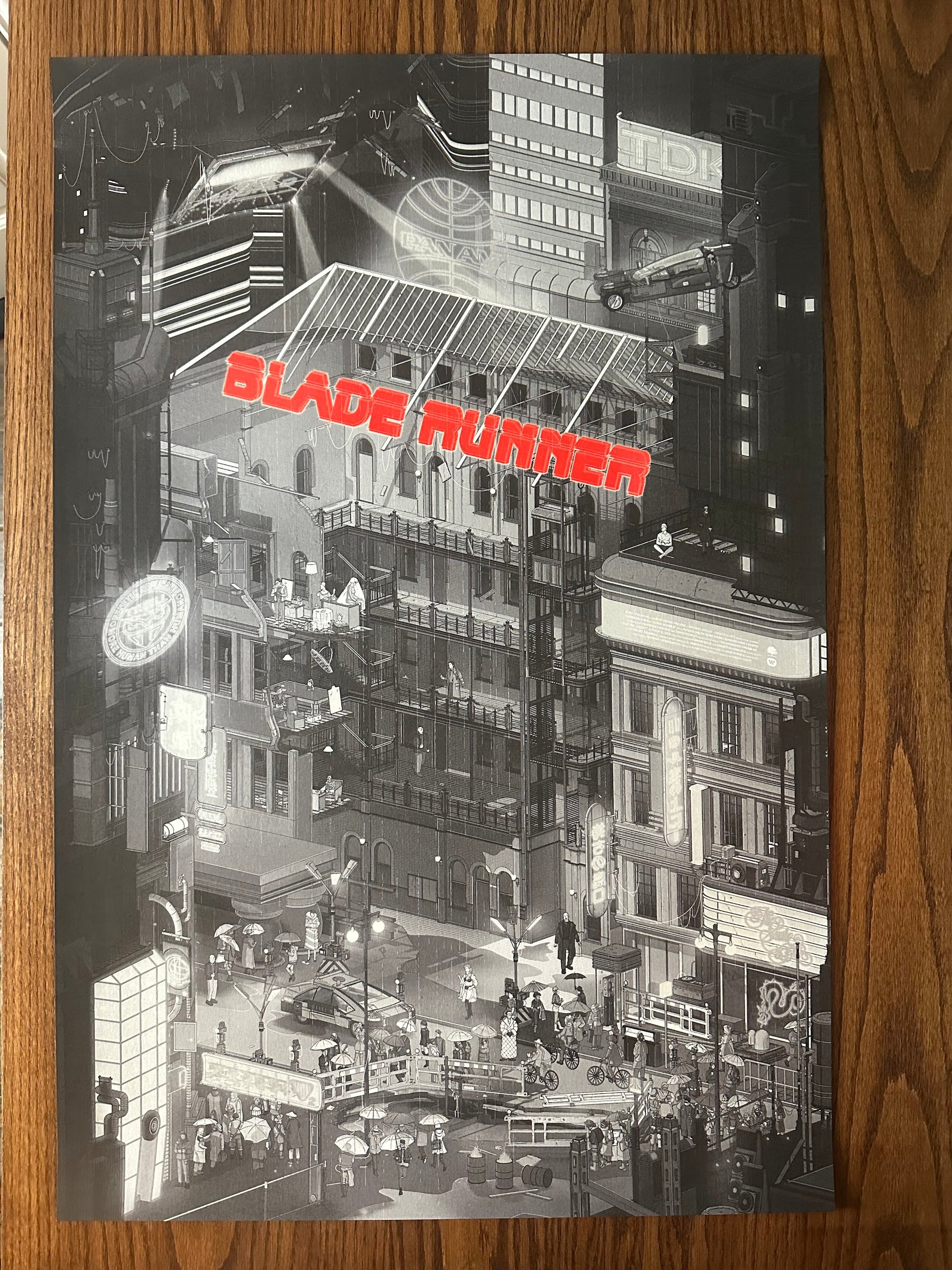 Doug John Miller – Blade Runner B&W Variant, 24 x 36 in, poster