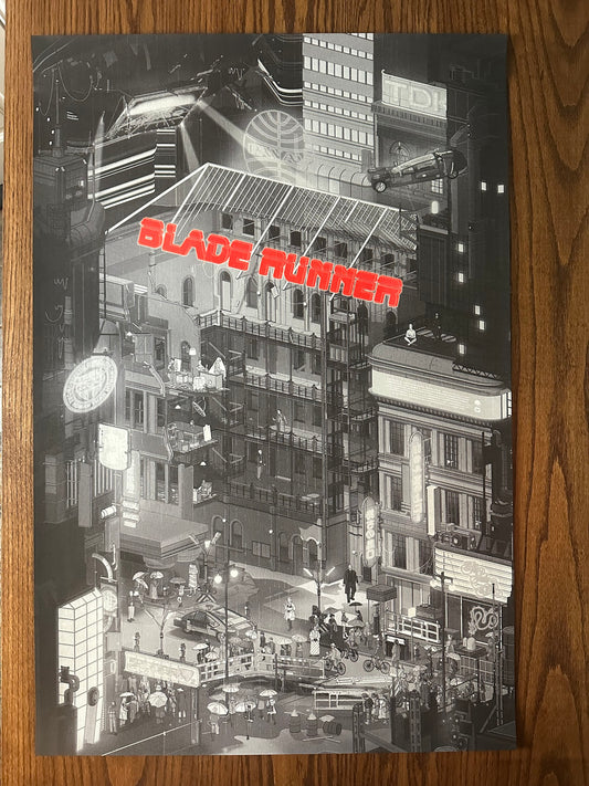 Doug John Miller – Blade Runner B&W Variant, 24 x 36 in, poster