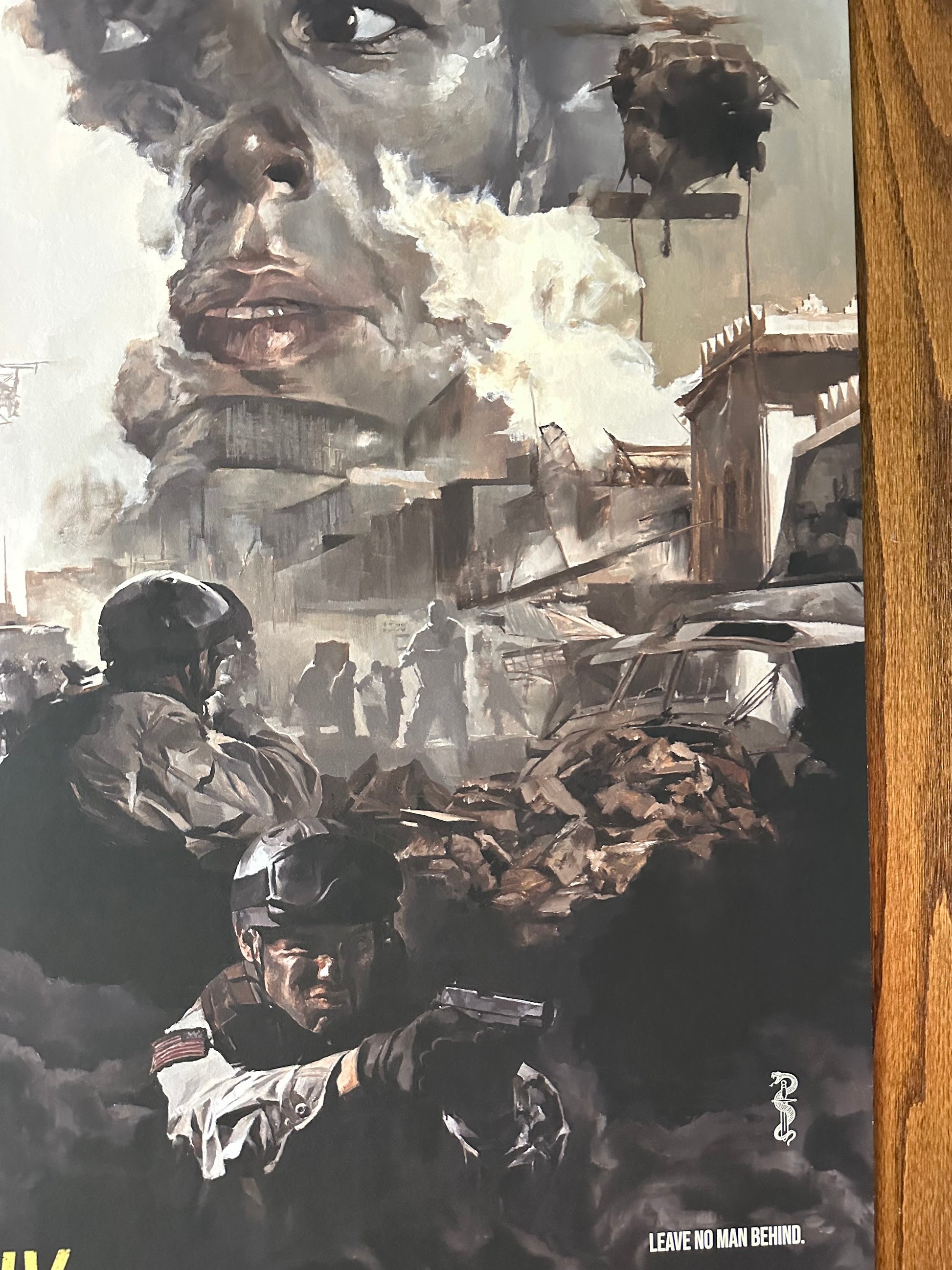Chris Valentine – Black Hawk Down, 24 x 36 in, poster, image 3