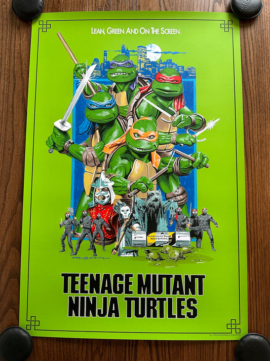 Paul Mann – Teenage Mutant Ninja Turtles Green Variant, 24 x 36 in, poster