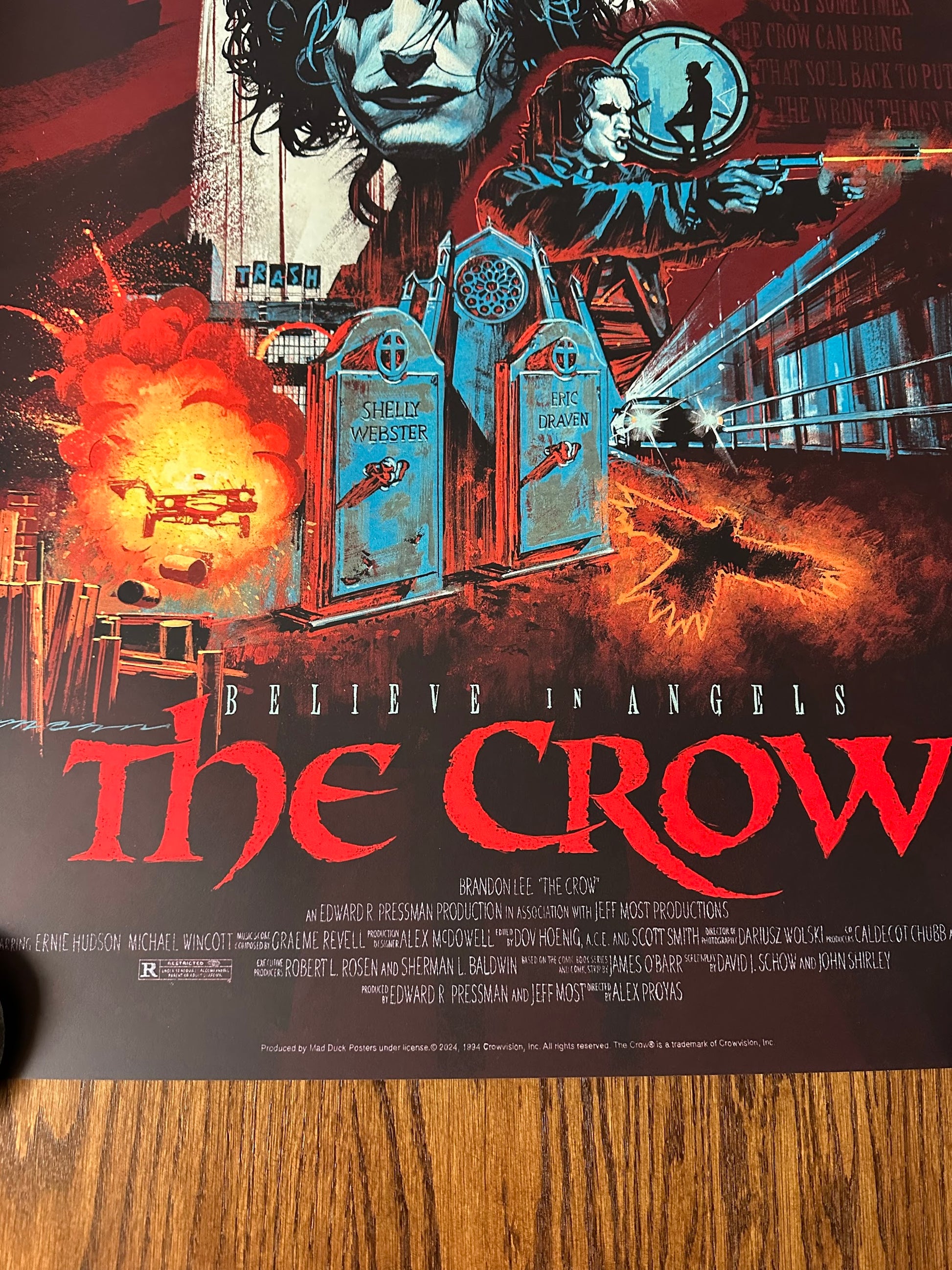 Paul Mann – The Crow Saniose Variant, 24 x 36 in, poster, image 8