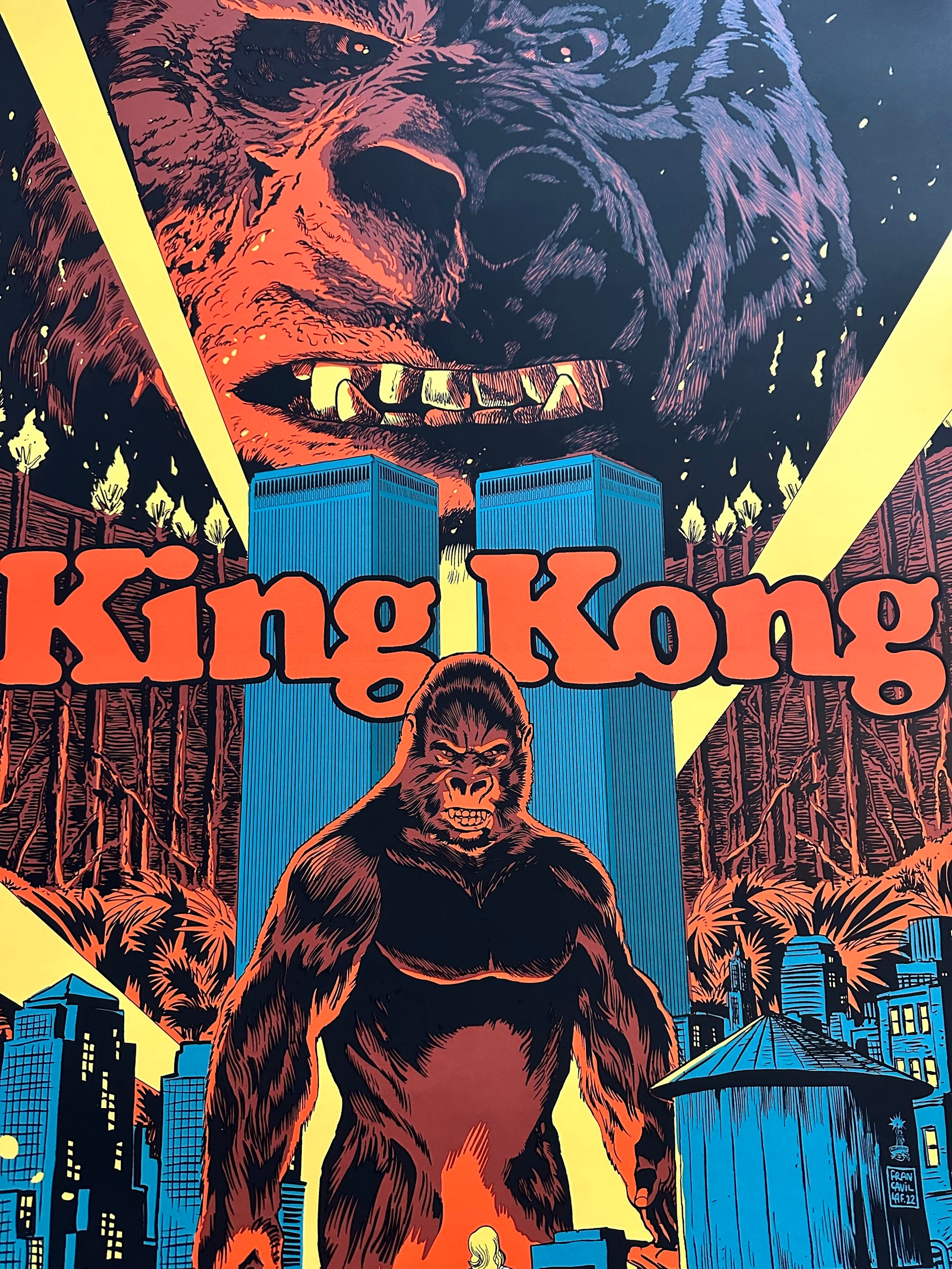 Francesco Francavilla – King Kong, 24 x 36 in, poster, image 6