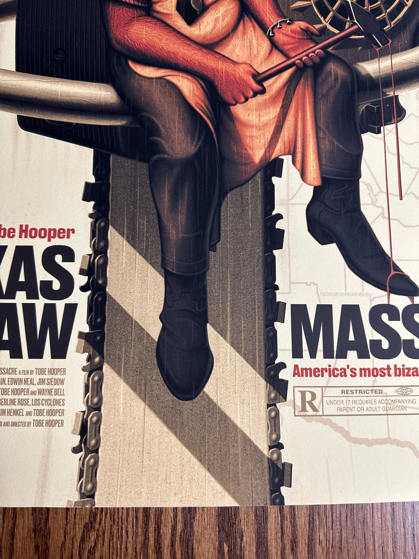 Melvin Mago – Texas Chainsaw Massacre, 24 x 36 in, poster, image 4