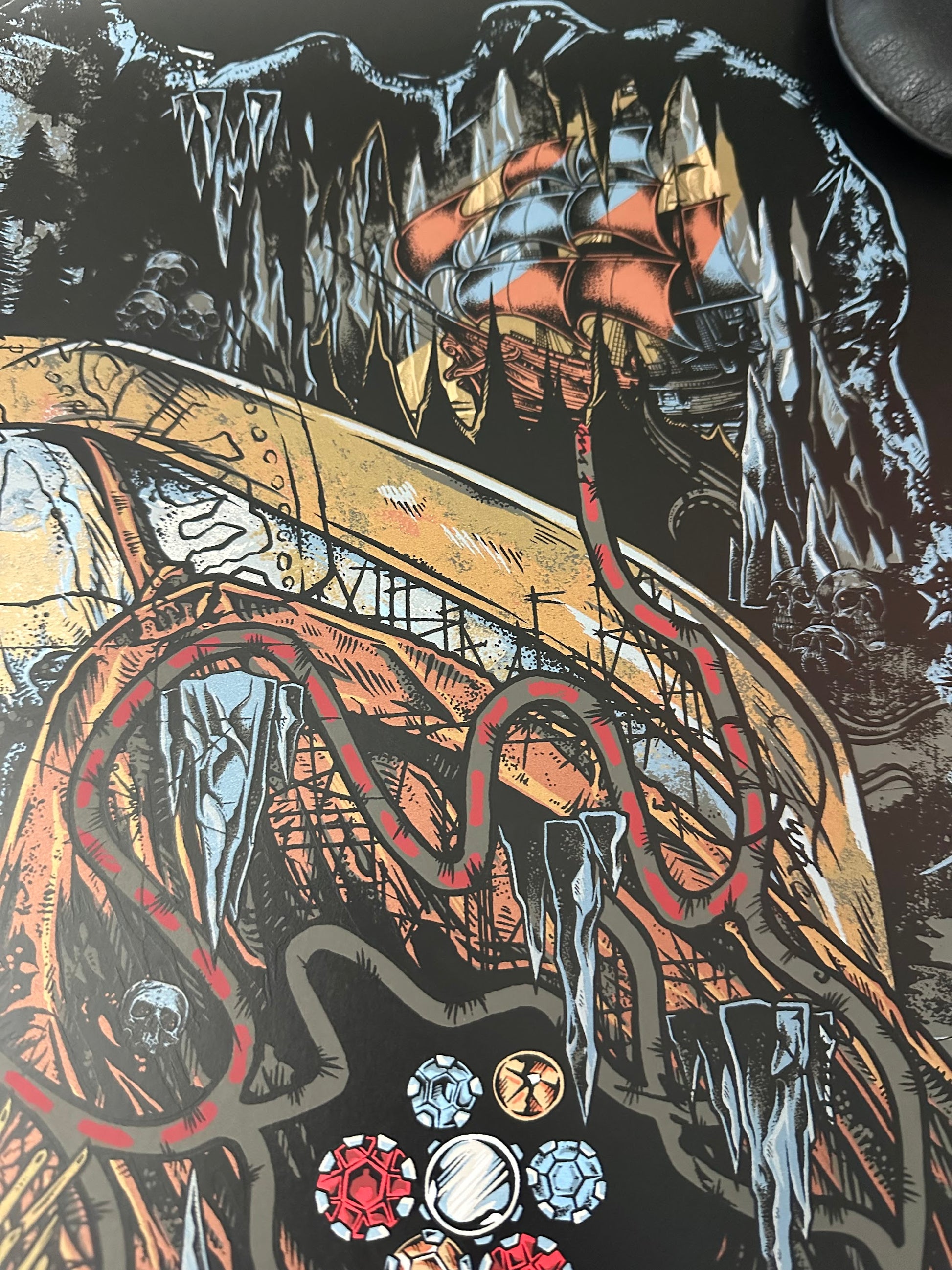 Rhys Cooper – The Goonies Dubloon Metallic Edition, 24 x 36 in, poster, image 3
