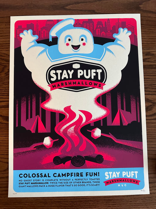 Ryan Brinkerhoff – Stay Puff Marshmellow Ghostbusters, 18 x 24 in, art print