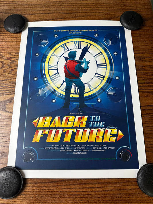 Ninjabot – Back to the Future, 18 x 24 in, art print