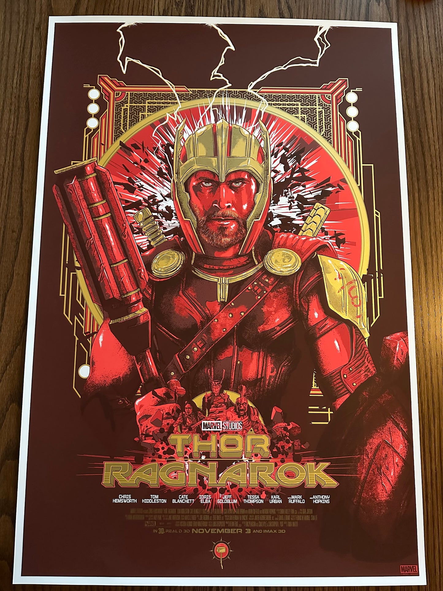 Vance Kelly – Thor Ragnarok, 24 x 36 in, poster, image 3