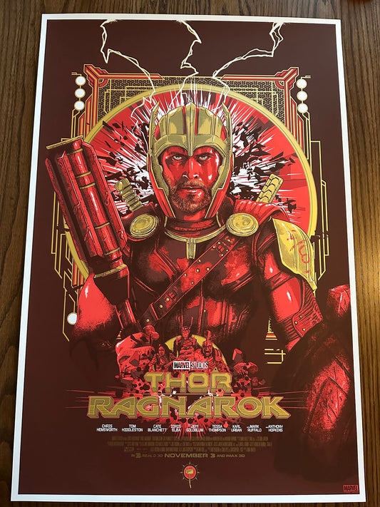 Vance Kelly – Thor Ragnarok, 24 x 36 in, poster, image 3
