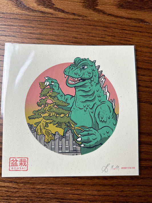 Anthony Petrie – Strange Beast Bonsai, 7 x 7 in, art print