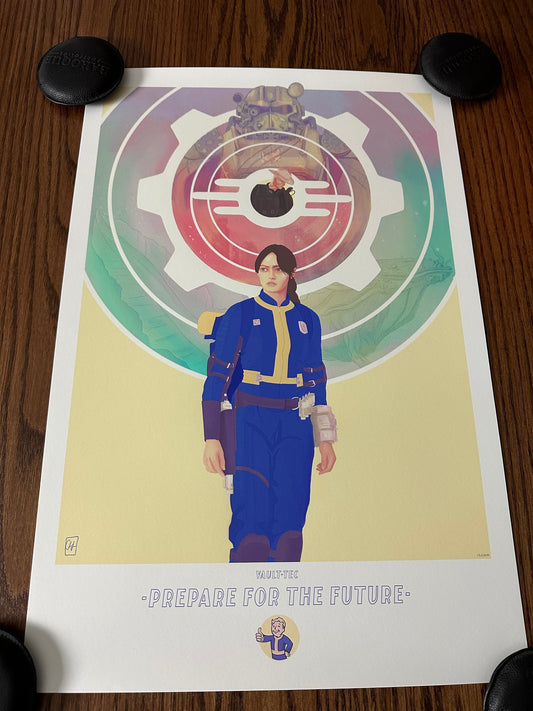 Conor Fenner-Toora – Fallout "Prepare for the Future", 16 x 24 in, art print