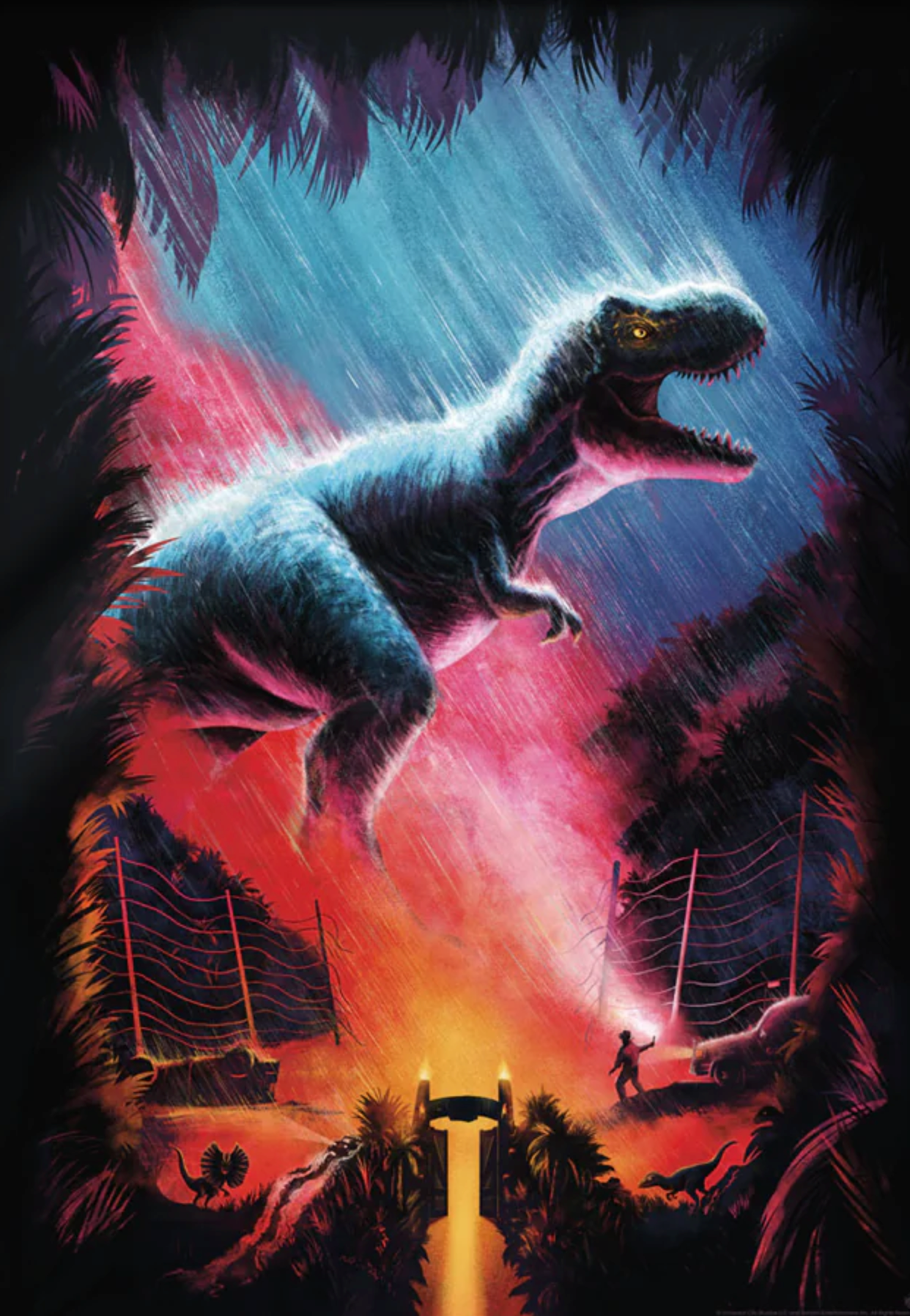 Carly AF – Jurassic Park T-Rex, 16.5 x 23.4 in, art print, image 7