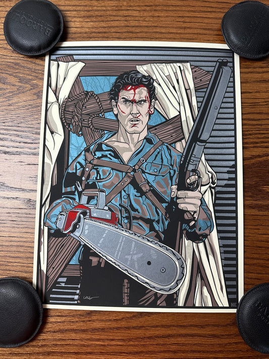 New Flesh – Army of Darkness Ash Portrait, 12 x 16 in, art print