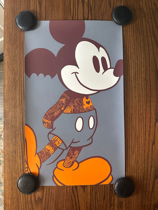 Raid71 – Tatted Up Mickey "My Heart and Soul", 18 x 30 in, art print