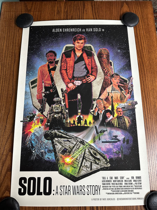 Nate Gonzales – Solo A Star Wars Story, 24 x 36 in, poster