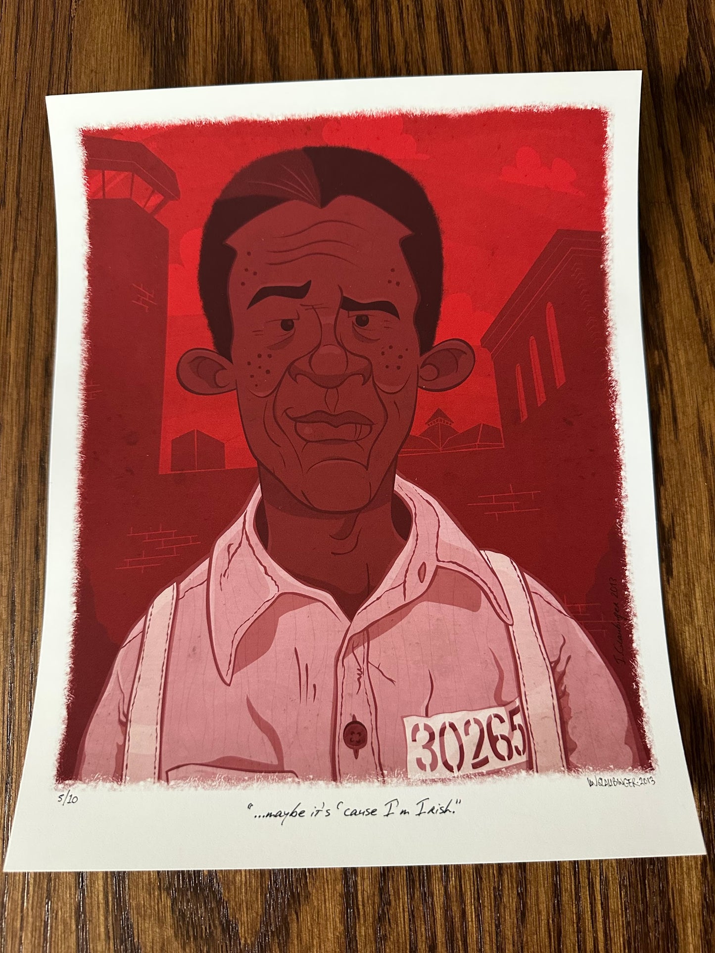 Ian Glaubinger - Shawshank Redemption Ellis Portrait 8x10 art print