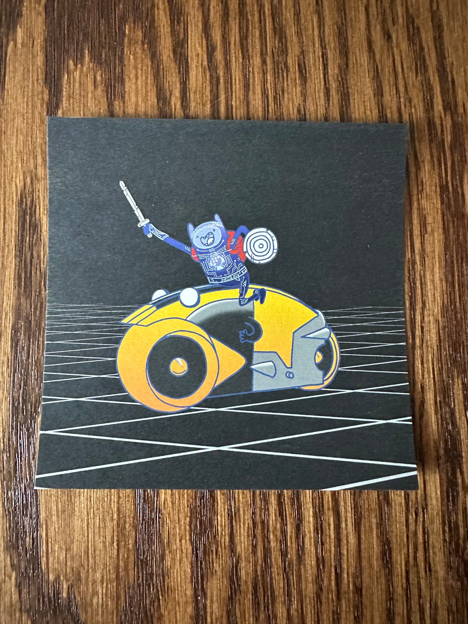 Raid71 - Adventure Tron 5x5 art print