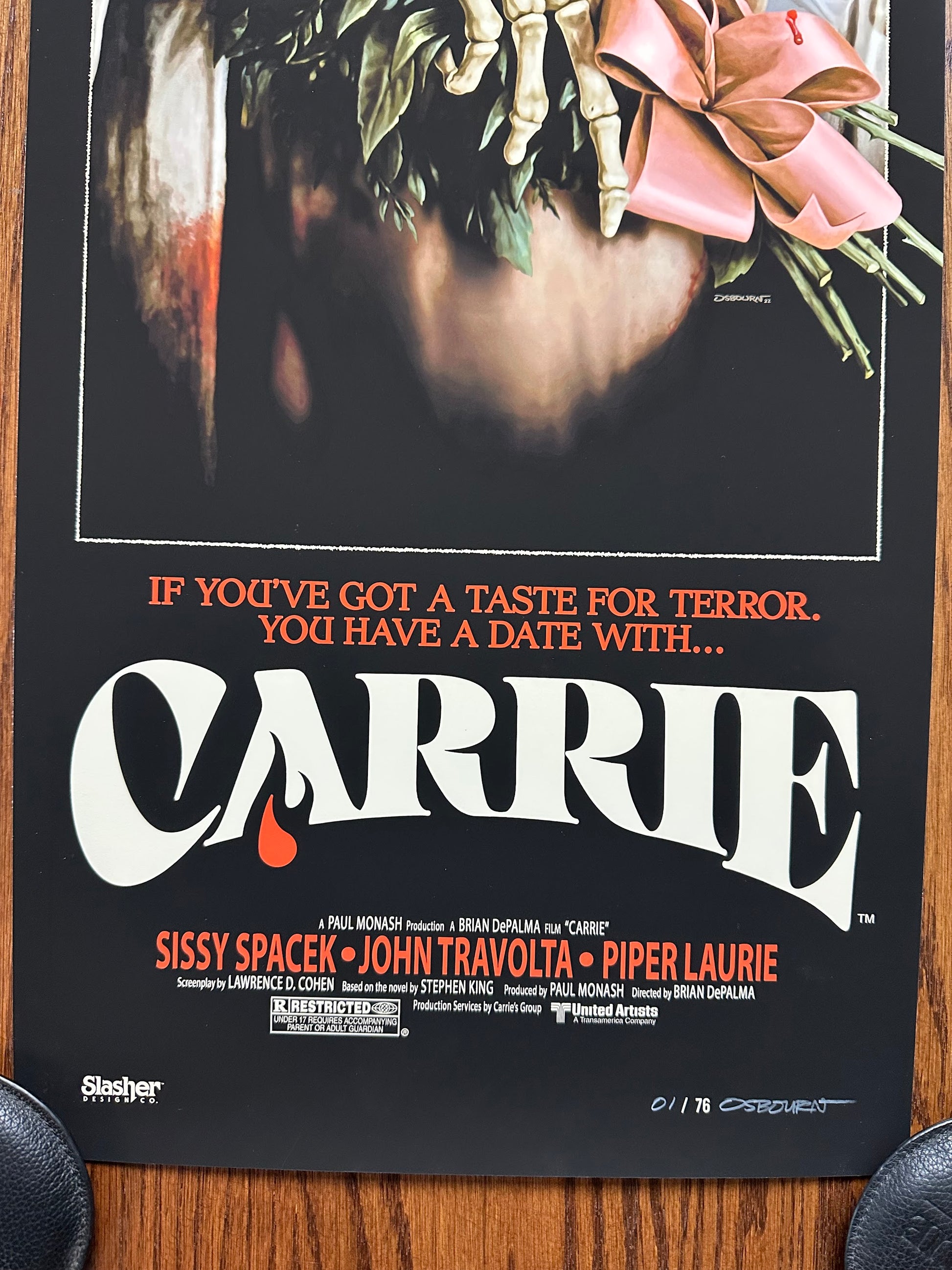 Justin Osbourn – Carrie, 12 x 36 in, art print, image 4