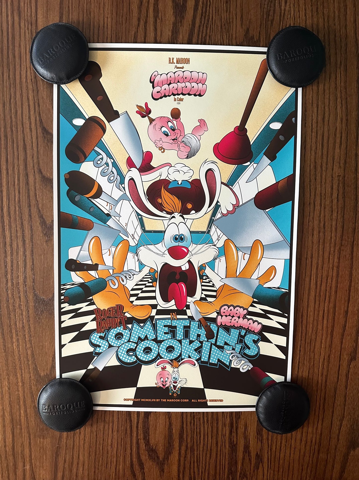 Mainger – Roger Rabbit Somethin's Cookin, 16 x 24 in, art print