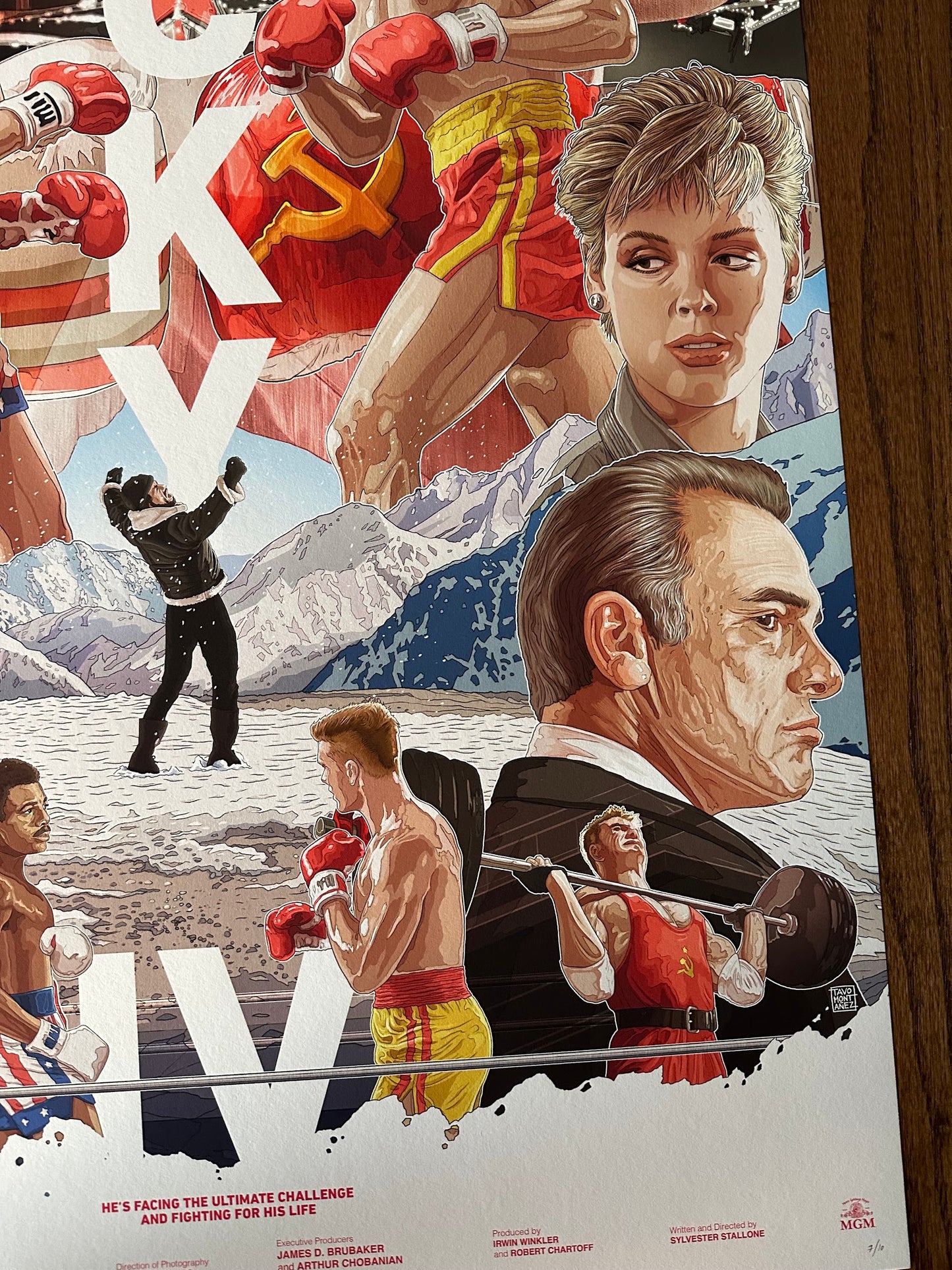 Tavo Montanez - Rocky 4 Variant 24x36 movie poster - detail image 5