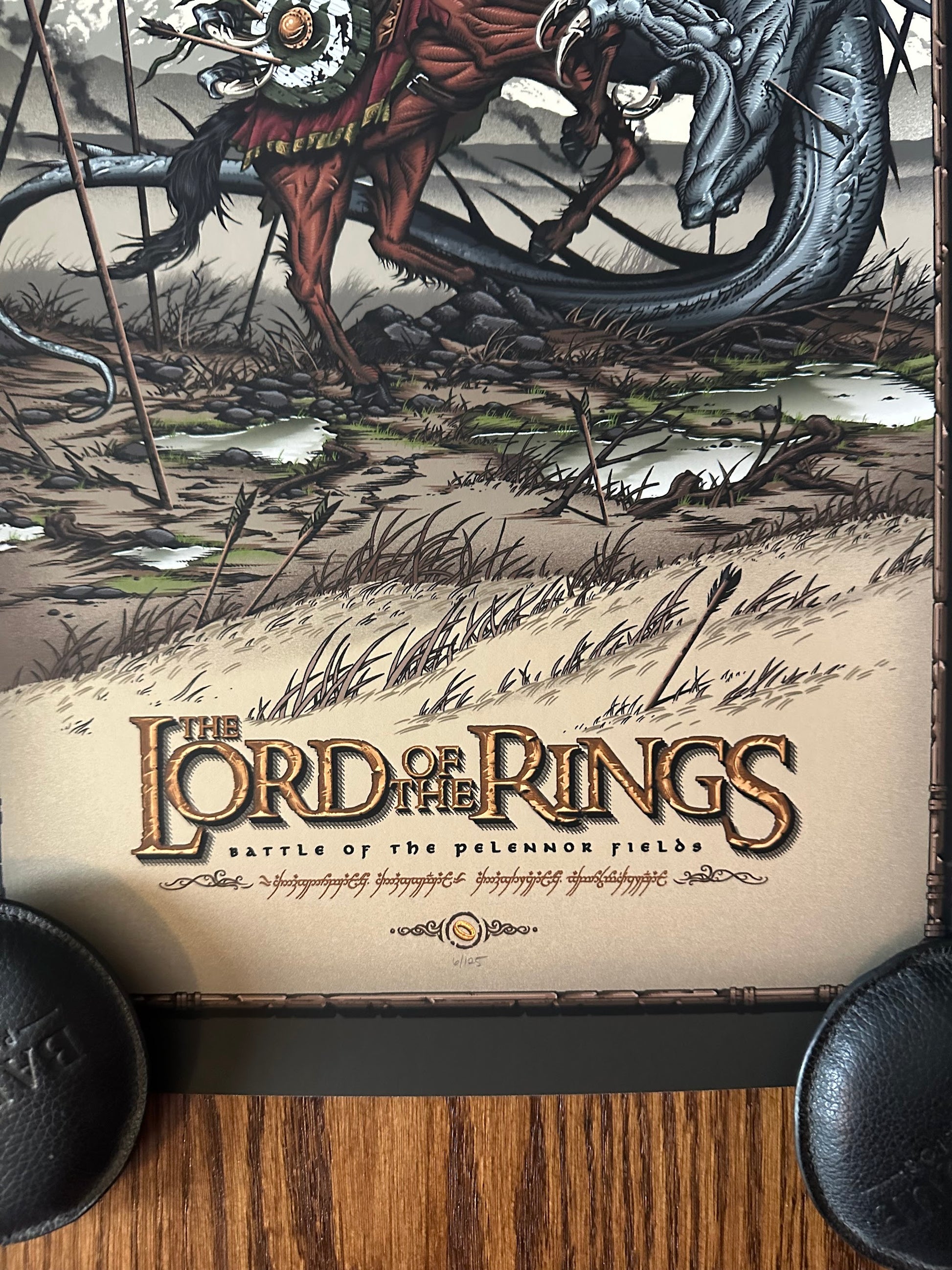 Brad Dunlop – LOTR Battle of the Pelennor Fields, 12 x 24 in, art print, image 4