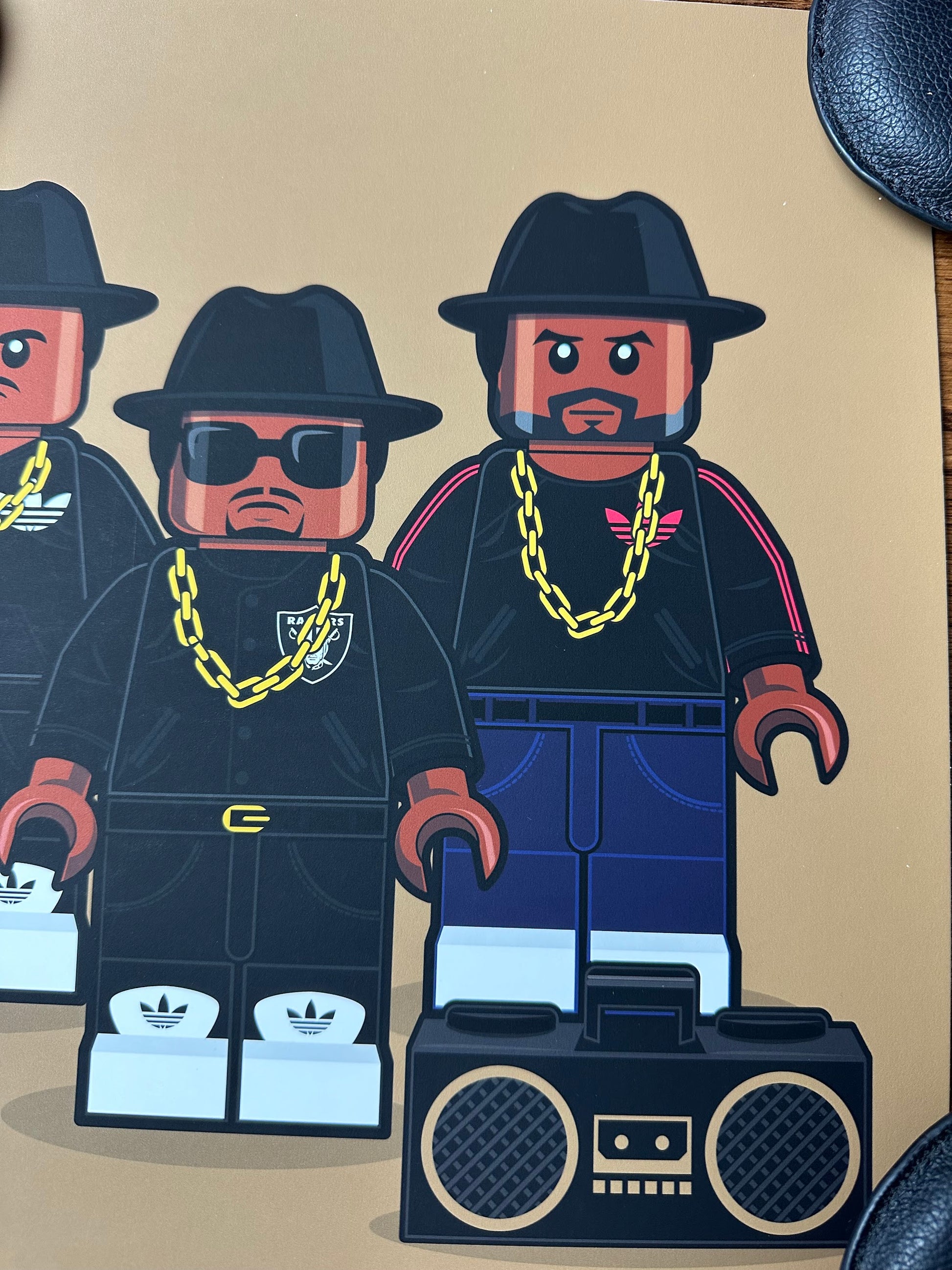 Dan Shearn – Lego Run DMC, 12 x 12 in, art print, image 2