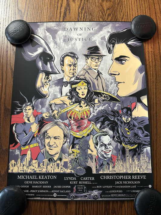 Steve Kurth – DC Batman Superman Dawning of Justice, 18 x 24 in, art print