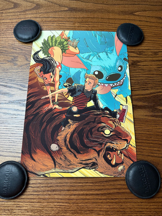 Andrew Sebastian Kwan – Lilo & Calvin, 13 x 19 in, art print
