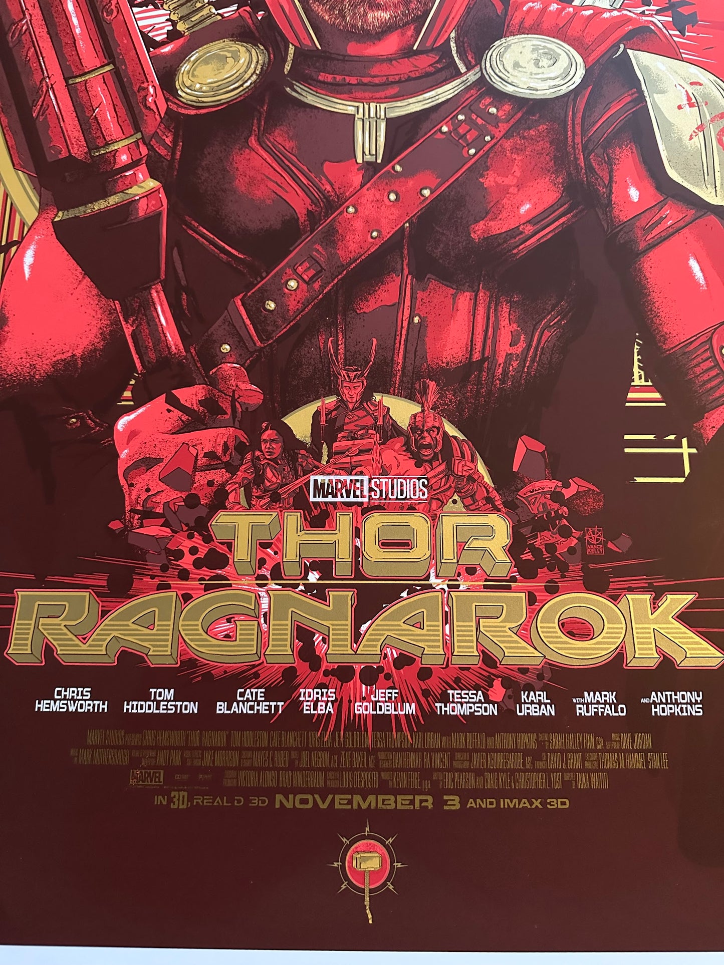 Vance Kelly – Thor Ragnarok, 24 x 36 in, poster, image 2