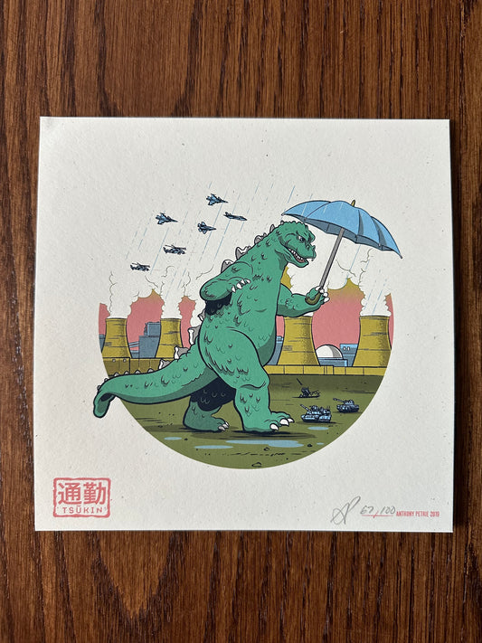 Anthony Petrie – Strange Beast Tsukin, 7 x 7 in, art print