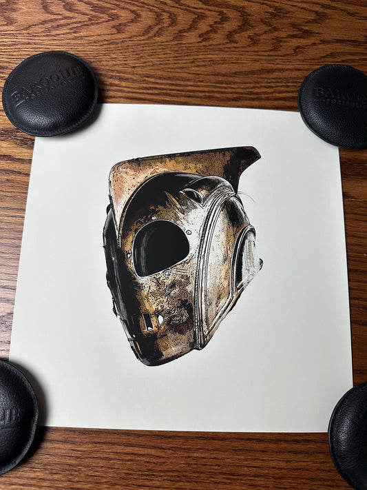 Chris Malbon – Rocketeer Helmet, 12 x 12 in, art print