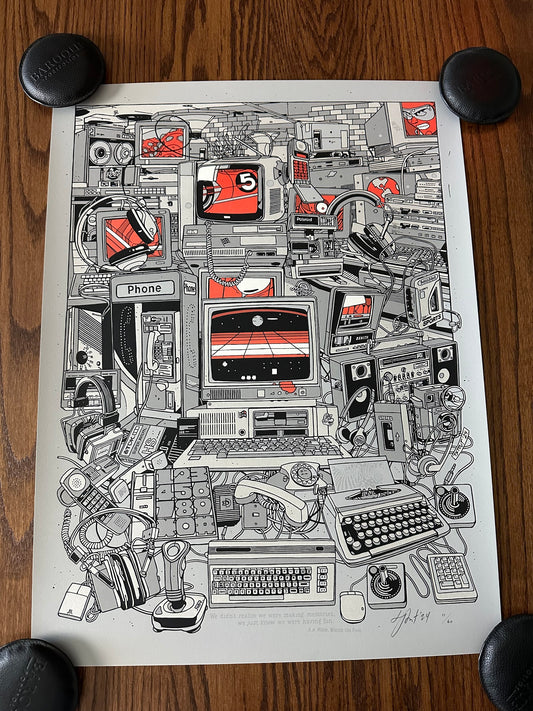 Tyler Stout – Random Access Memory Variant, 18 x 24 in, art print