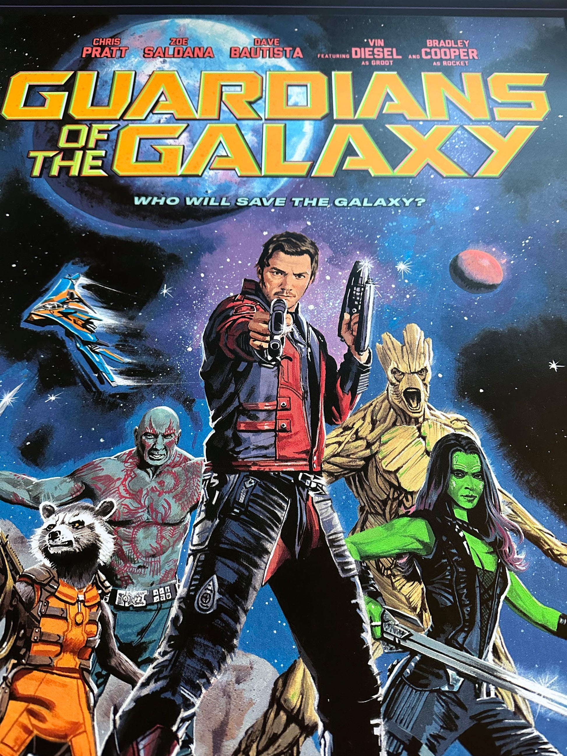 Paul Mann – Guardians of the Galaxy Black, 24 x 36 in, poster