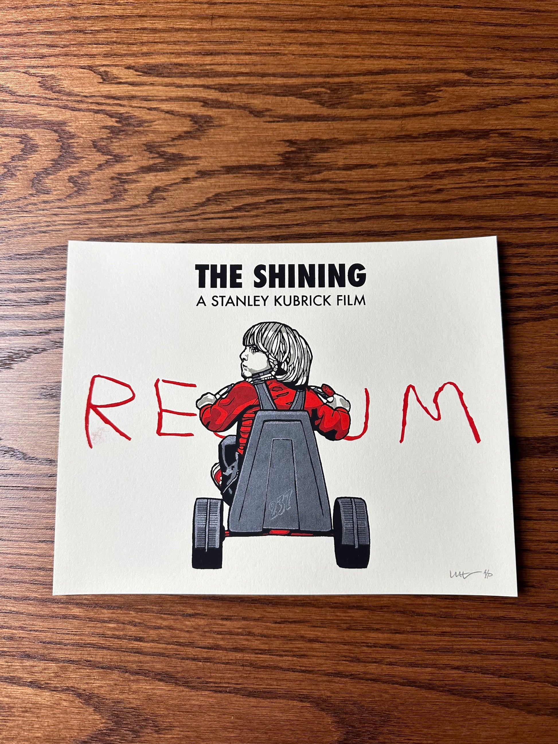 New Flesh – The Shinning Red Rum Handbill, 10 x 8 in, art print