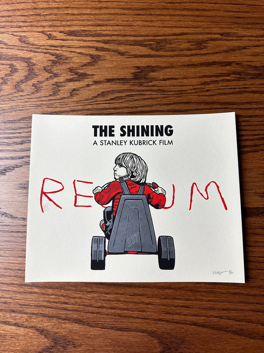 New Flesh – The Shinning Red Rum Handbill, 10 x 8 in, art print