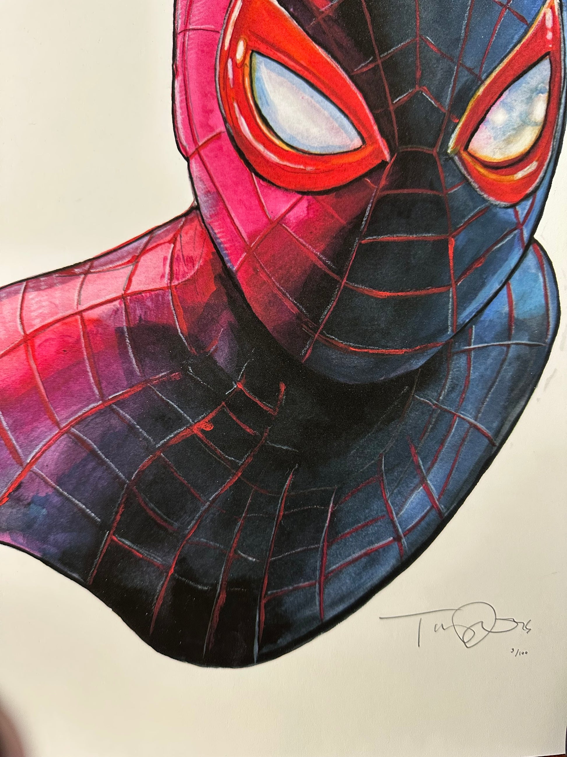 Tim Doyle – Shiny Objects Miles Morales, 8 x 10 in, art print, image 3
