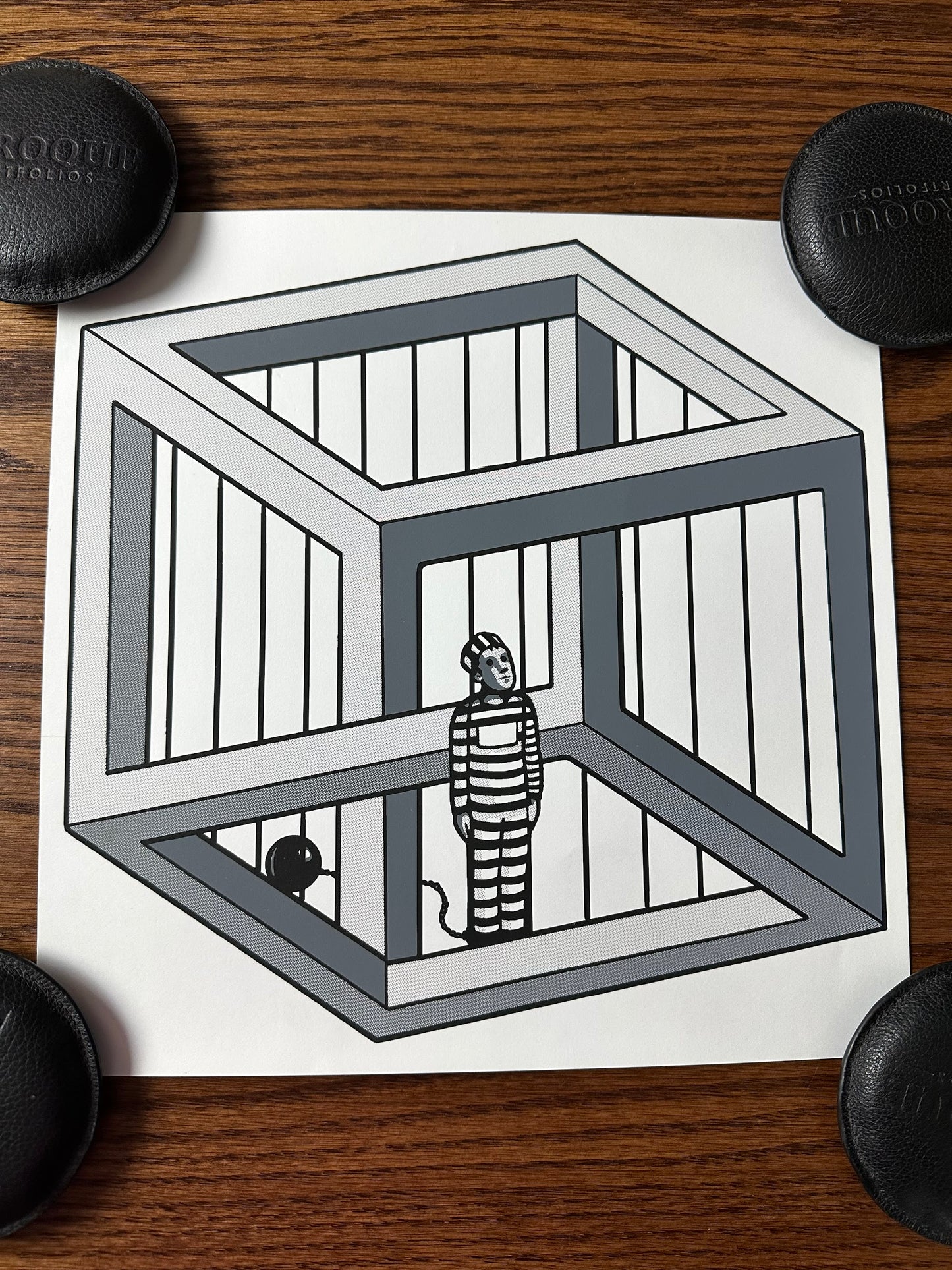 Unknown – Escher's Jail, 12 x 12 in, art print