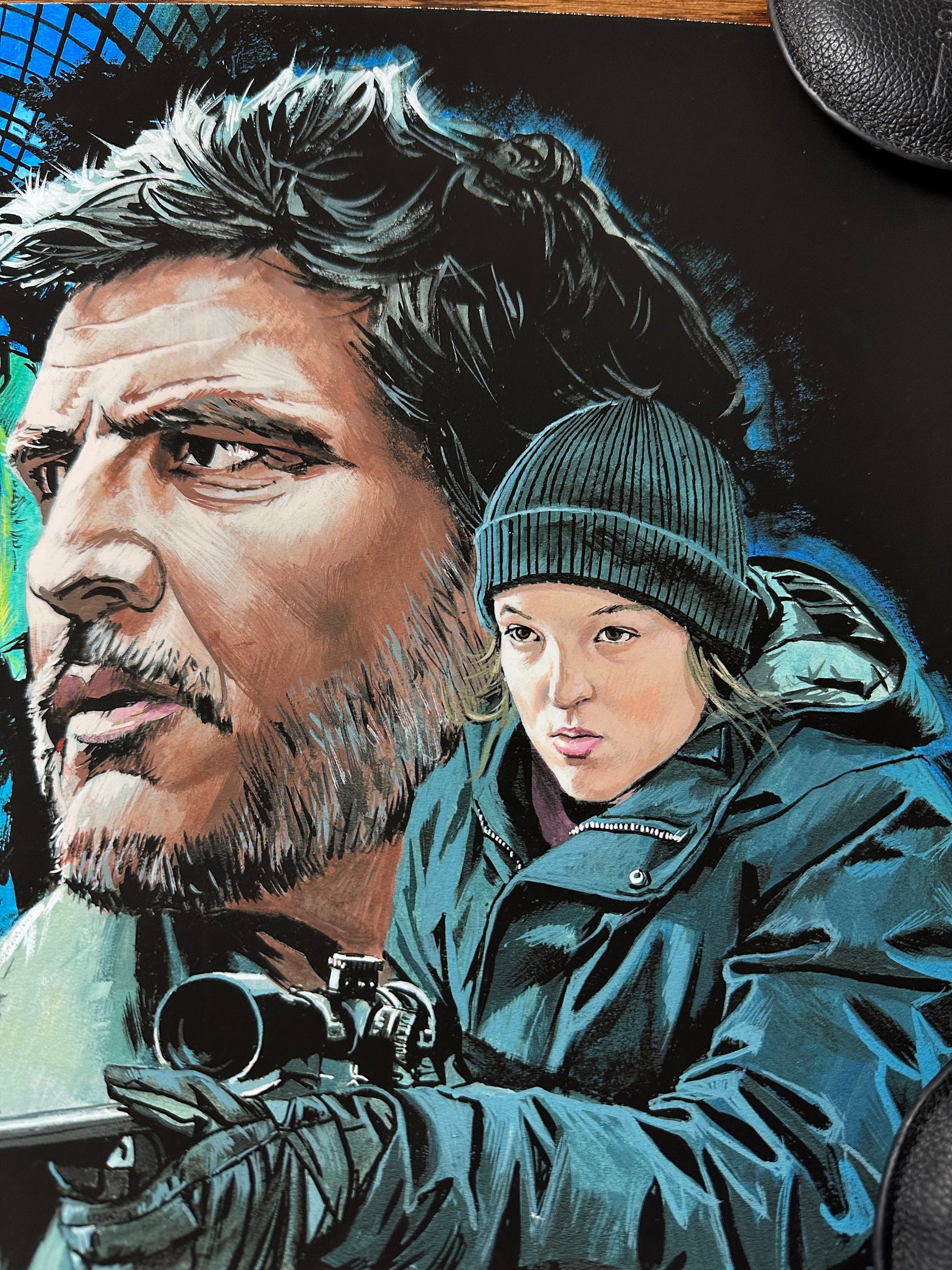 Paul Mann – The Last of Us Portrait, 16 x 12 in, art print, image 2