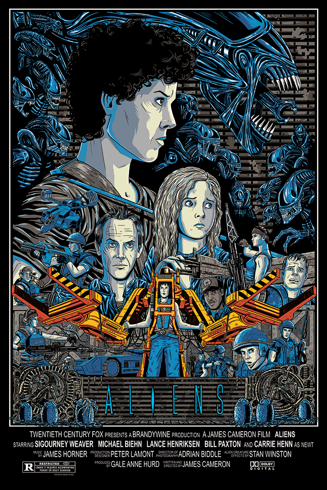 Aaron Haynes – Aliens, 24 x 36 in, poster, image 10